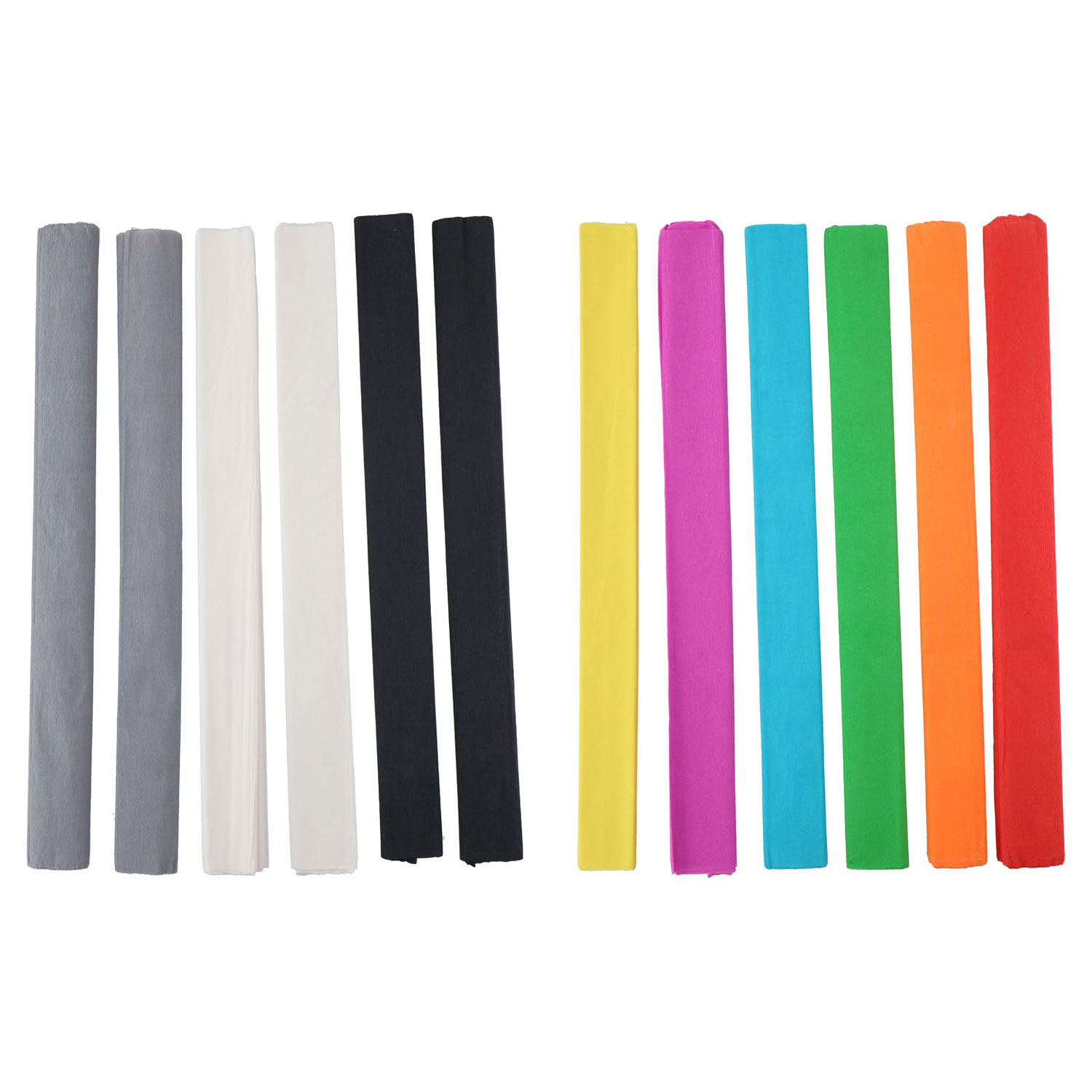 Crepe Paper Standard Colors, 8 Sheets