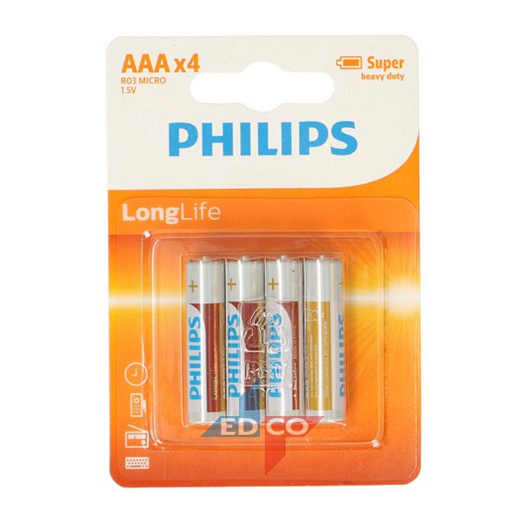 Onbevreesd schipper boete Philips Battery R3 AAA Long Life | Thimble Toys