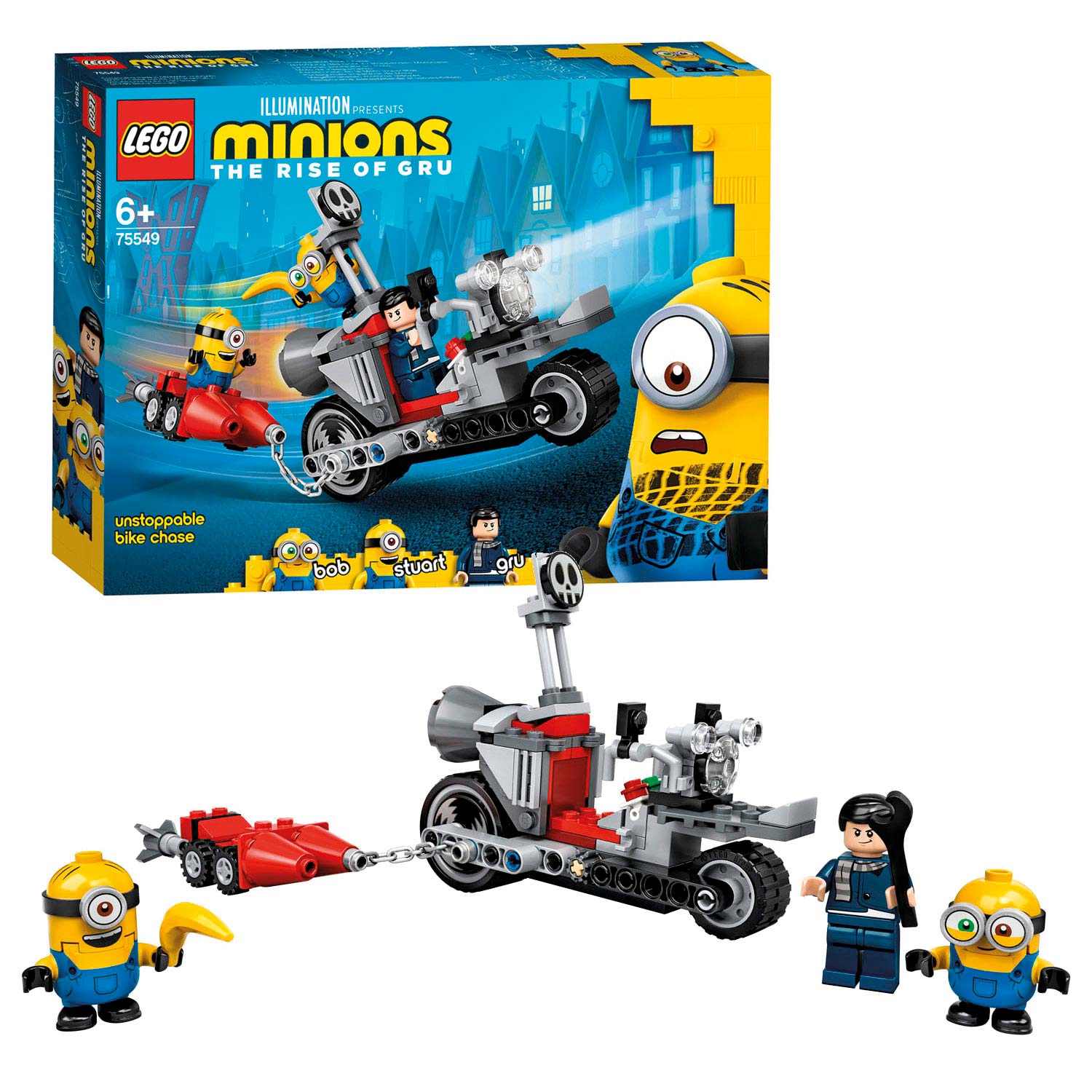 LEGO Minions Enerverende motorachtervolging | Toys