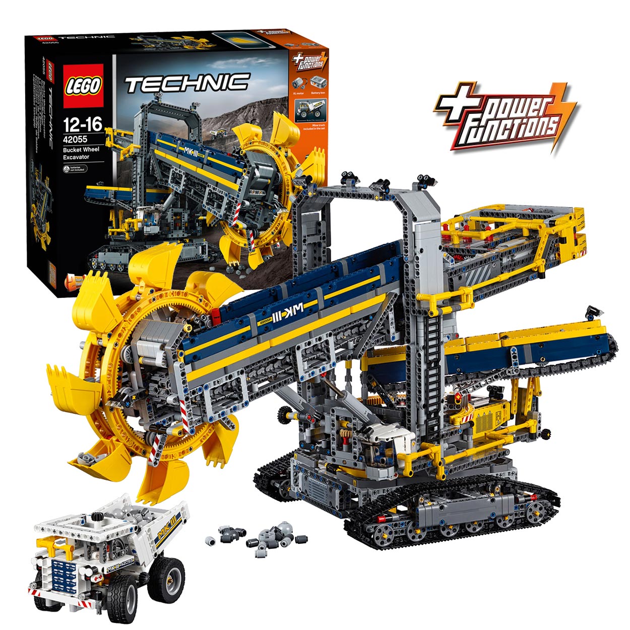 krab Verkeerd regeling LEGO Technic 42055 Emmerwiel Graafmachine | Thimble Toys