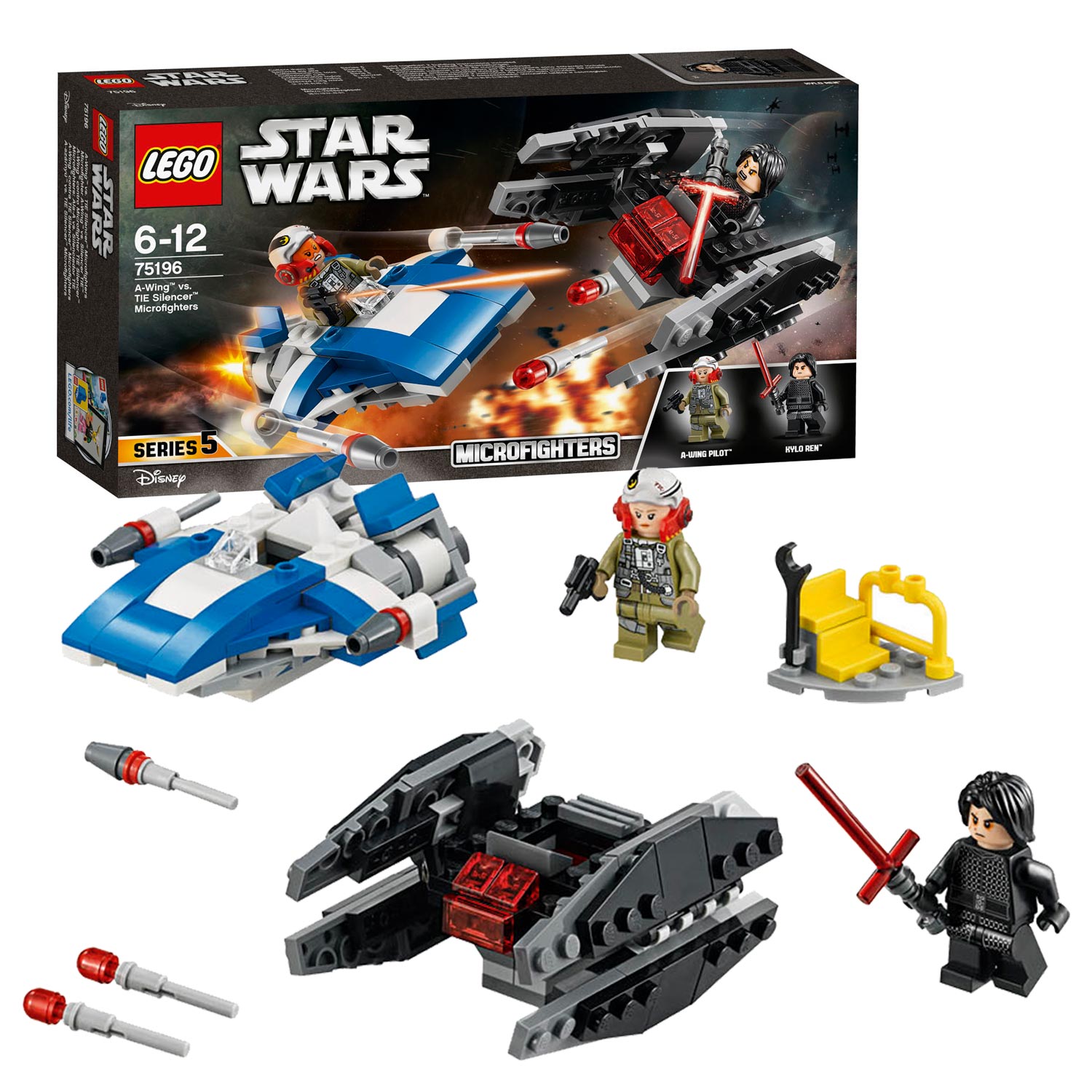 dæmning Let Hjælp LEGO Star Wars 75196 A-wing vs. TIE Silencer microfighters | Thimble Toys