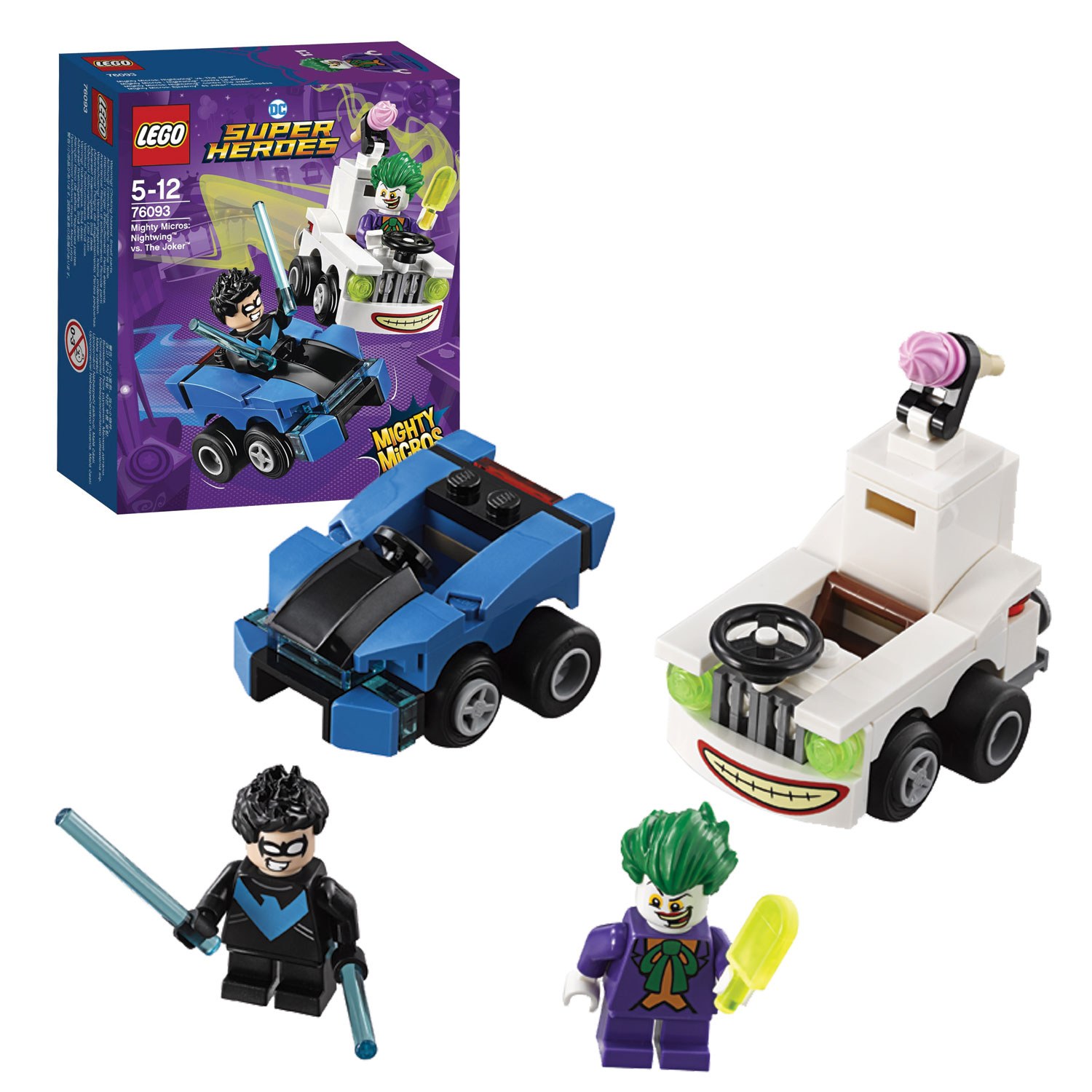 håndflade Konkret Indica LEGO DC Super Heroes 76093 Mighty Micros Nightwing vs. The Jo | Thimble Toys