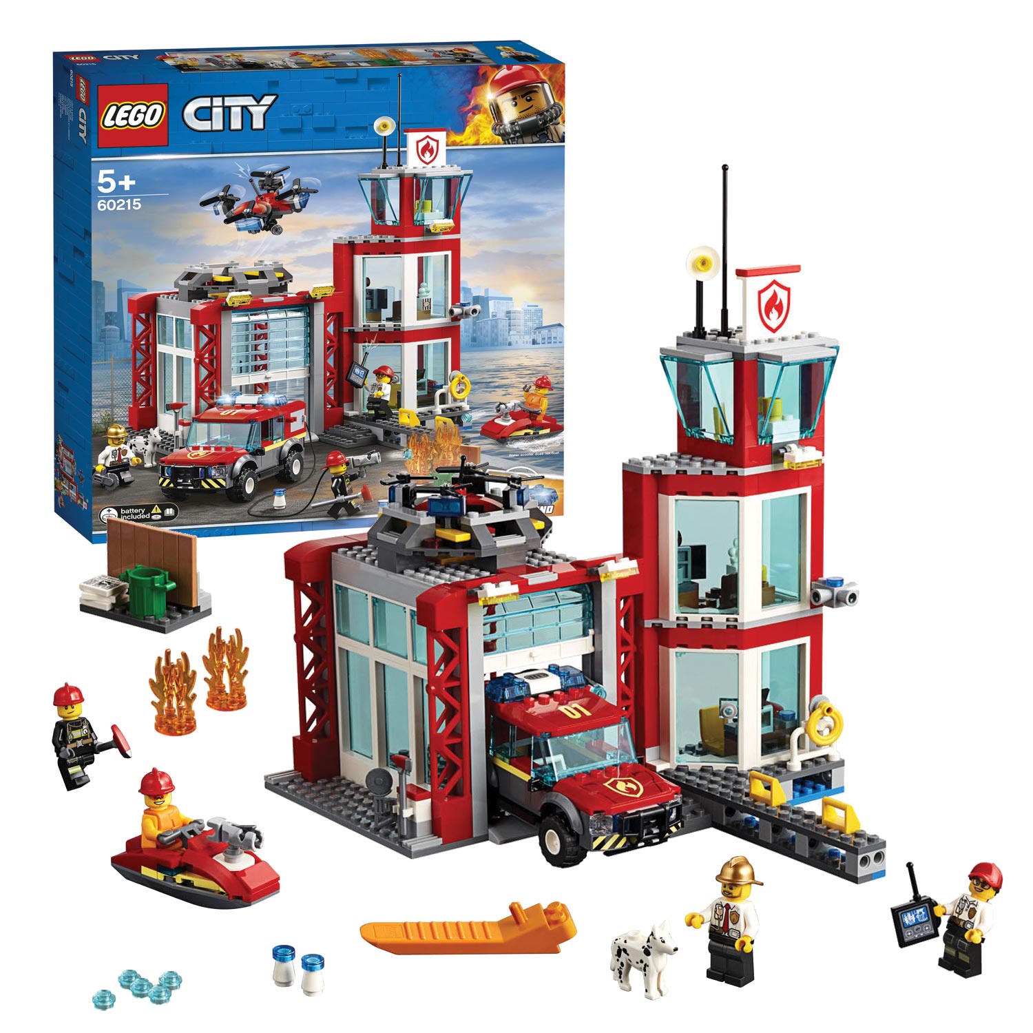 jeans Welkom Pygmalion LEGO City 60215 Brandweerkazerne | Thimble Toys