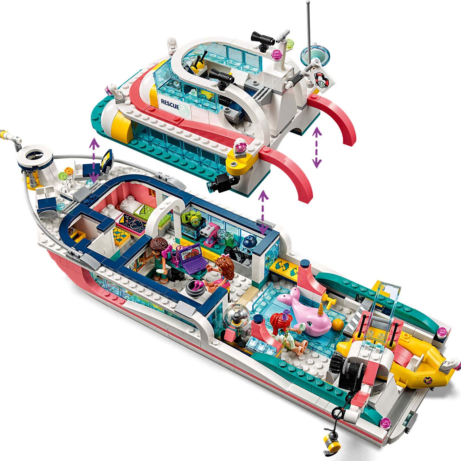 hout voorwoord Zelfgenoegzaamheid LEGO Friends 41381 Reddingsboot | Thimble Toys