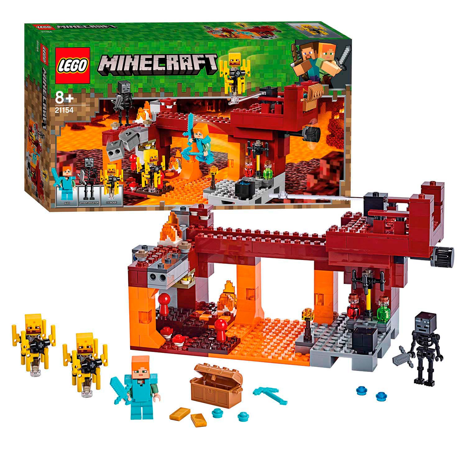 Jobtilbud Modtagelig for Trække på Lego Minecraft 21154 The Blaze Bridge | Thimble Toys