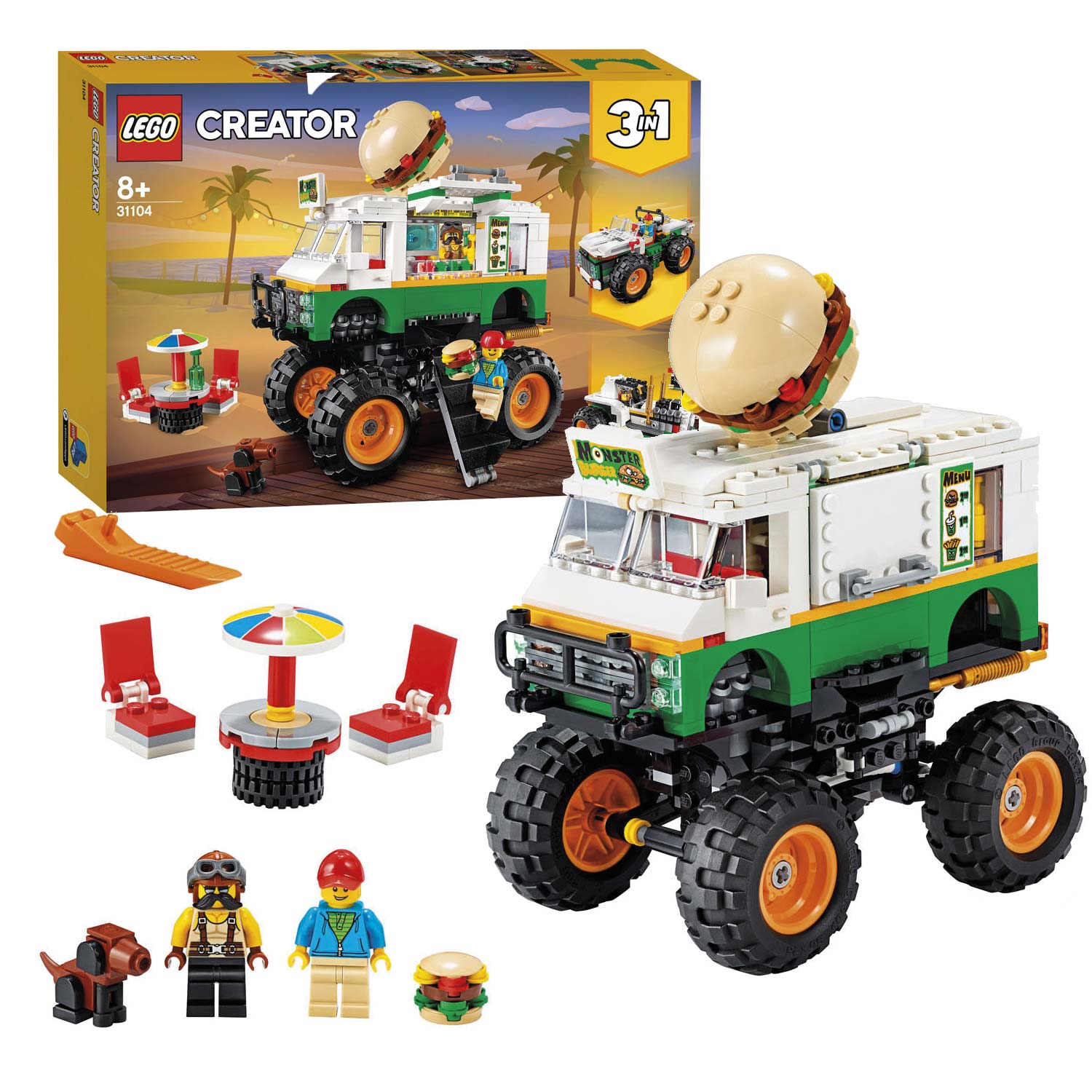 Miles scheuren Volwassenheid LEGO Creator 31104 Hamburger monster truck | Thimble Toys