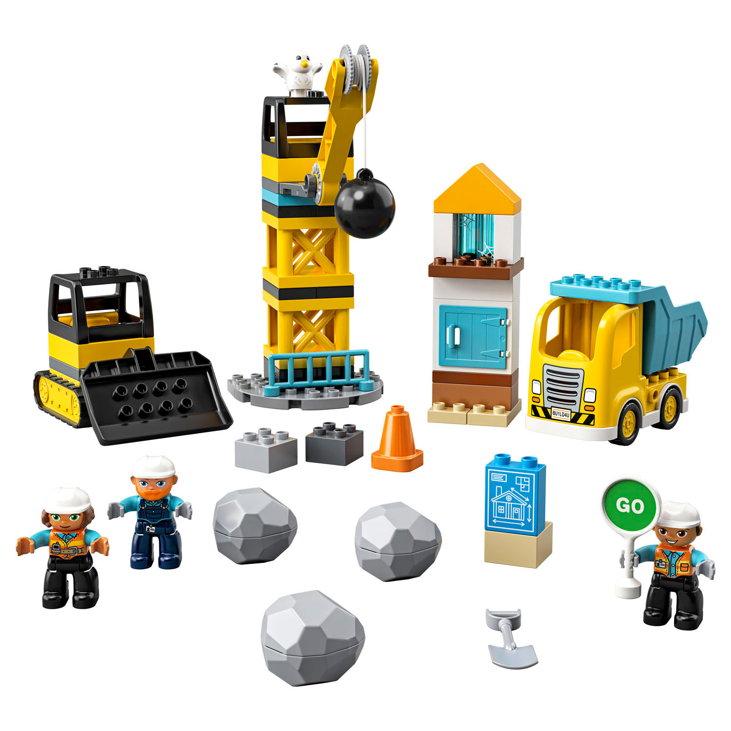 suspensie gevaarlijk optellen LEGO DUPLO 10932 Construction Sloopkogel Afbraakwerken | Thimble Toys