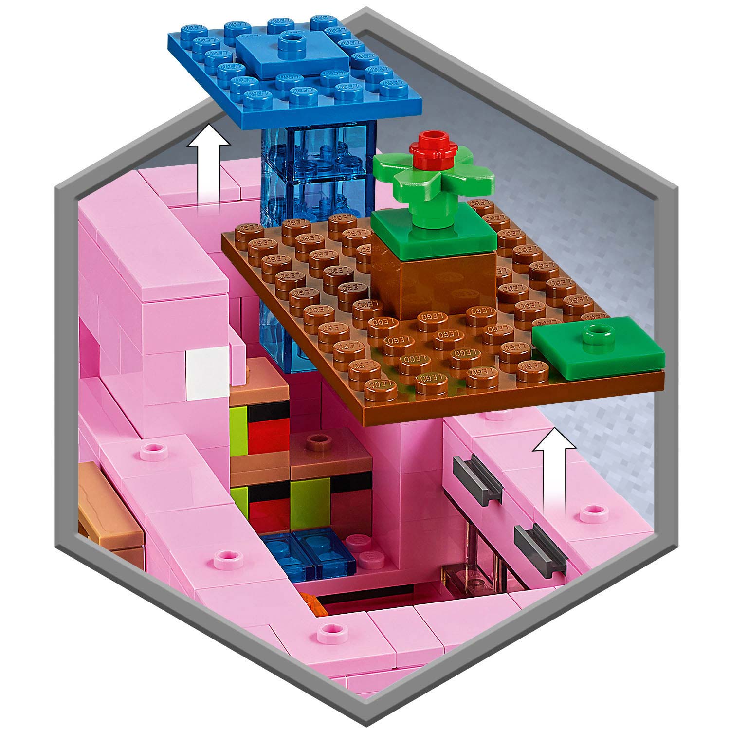 Das 21170 Minecraft Thimble Schweinehaus | LEGO Toys