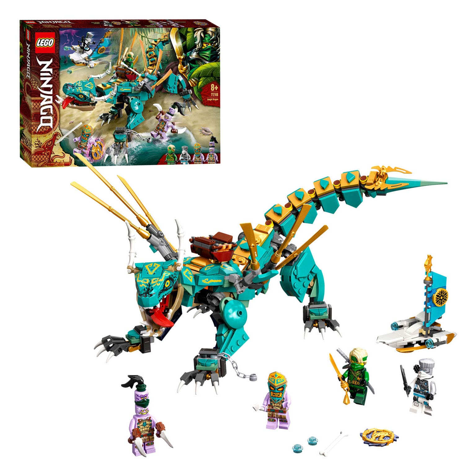 olifant Duplicaat chatten Lego Ninjago 71746 Jungle Dragon | Thimble Toys