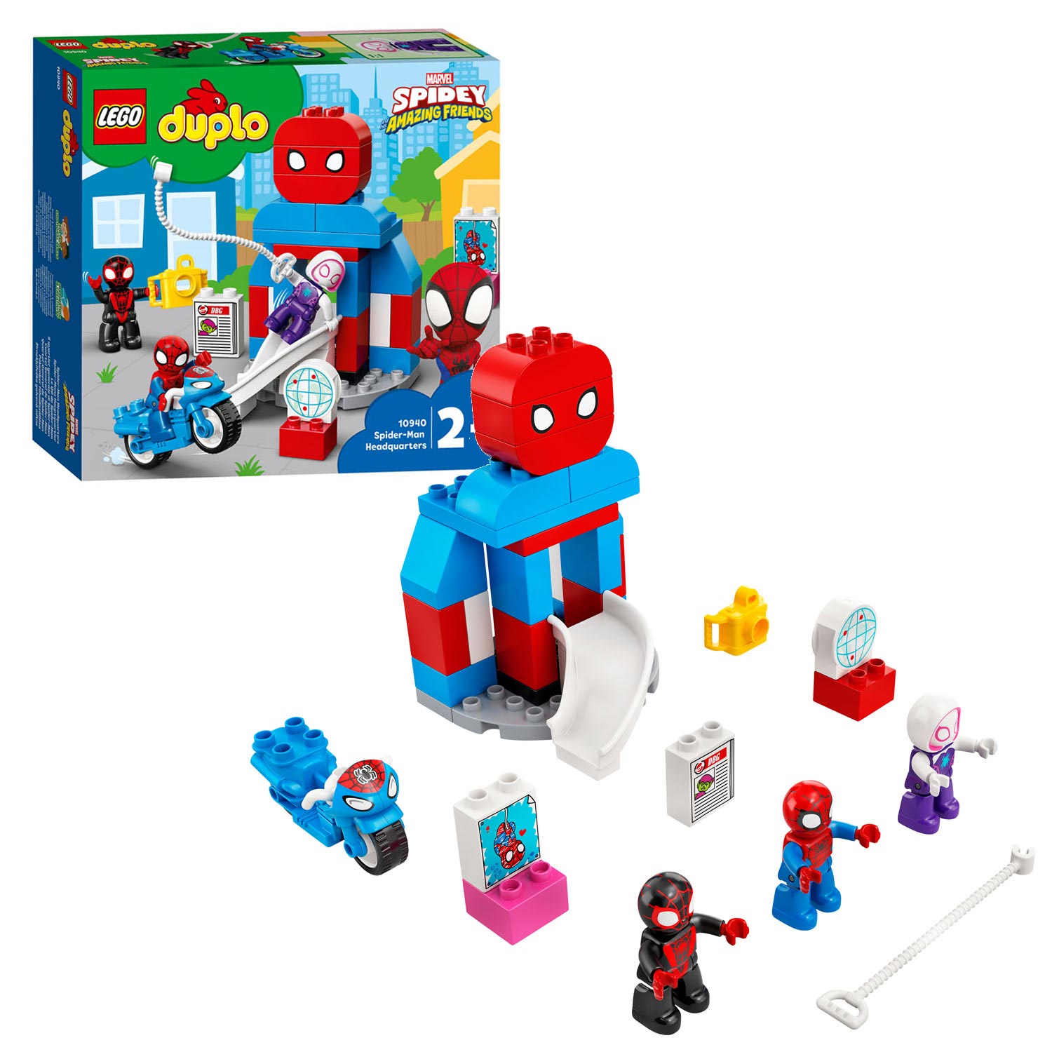 Dwars zitten in plaats daarvan nooit LEGO DUPLO 10940 Spider-Man Headquarters | Thimble Toys