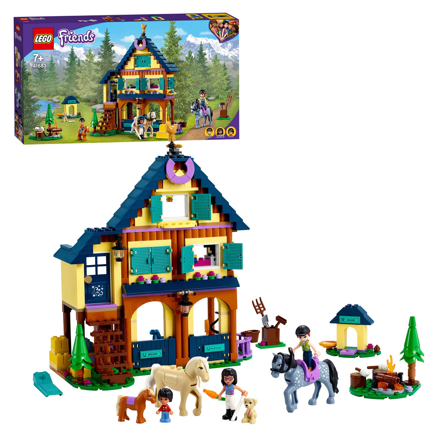 knijpen vod Bomen planten LEGO Friends 41683 Horse Riding Base in the Forest | Thimble Toys