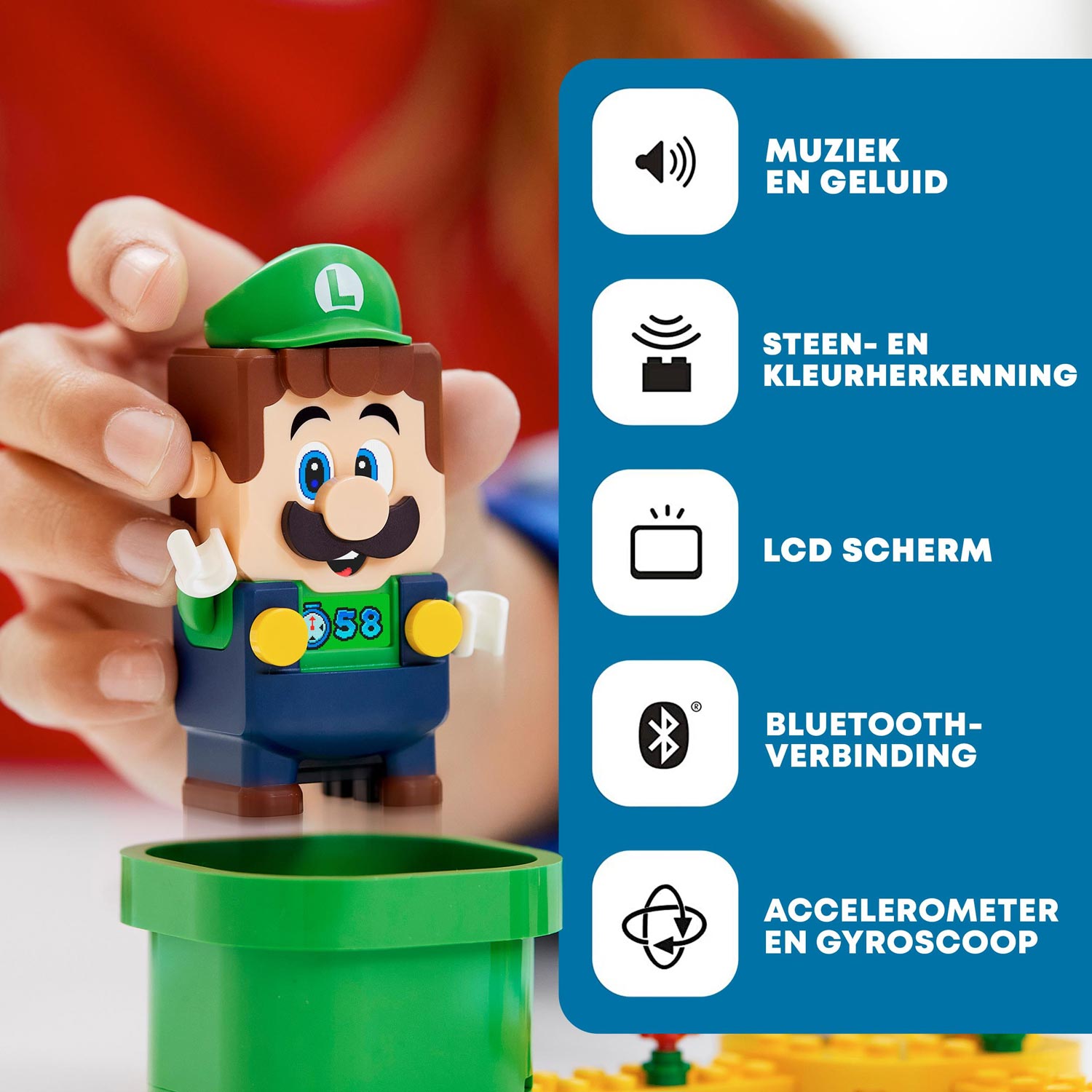 Com bluetooth e LCD, Lego do Super Mario faz game virar jogo da