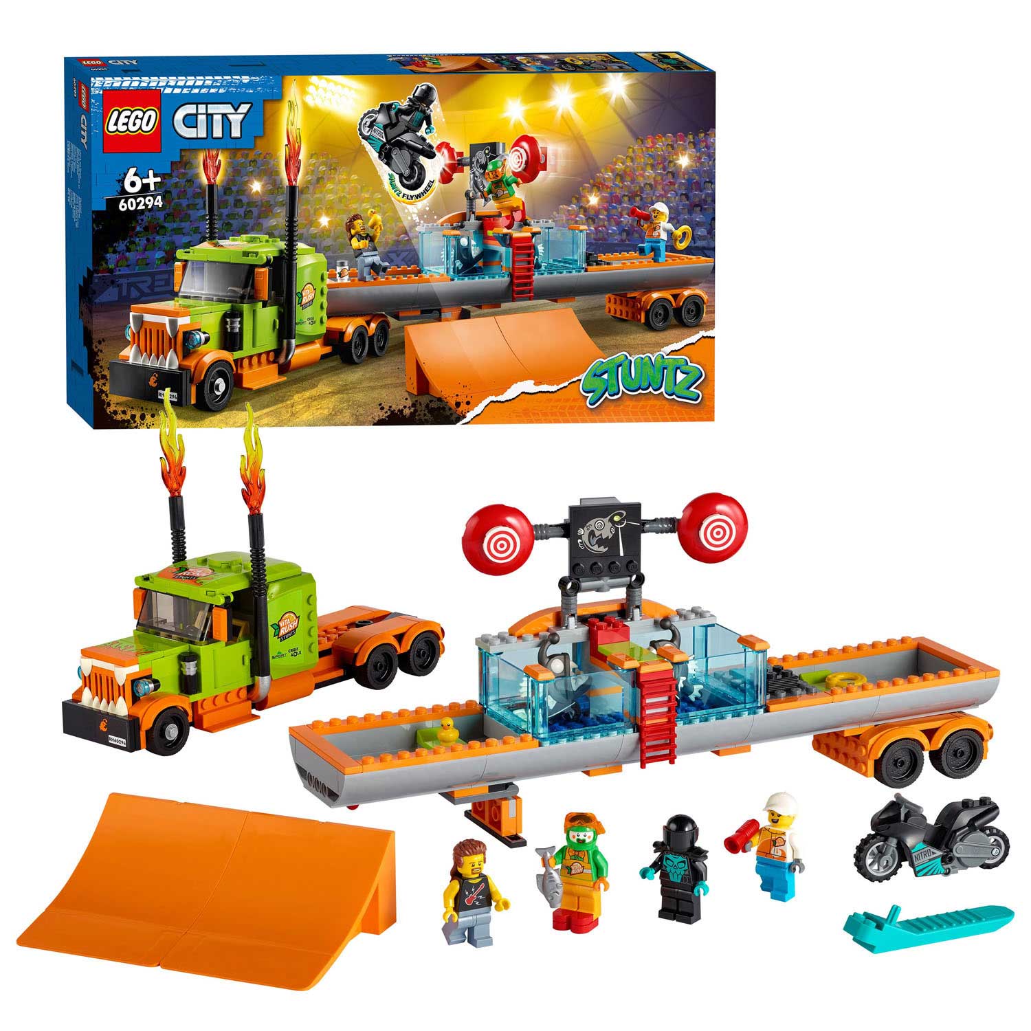 Noordoosten Couscous schakelaar LEGO City 60294 Stunt Show Truck | Thimble Toys