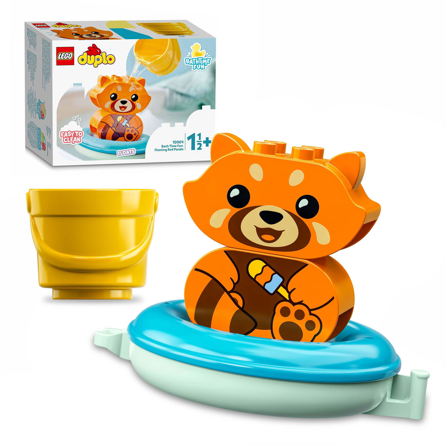 grill Gør gulvet rent Ældre LEGO DUPLO 10964 Bath Fun: Floating Red Panda | Thimble Toys