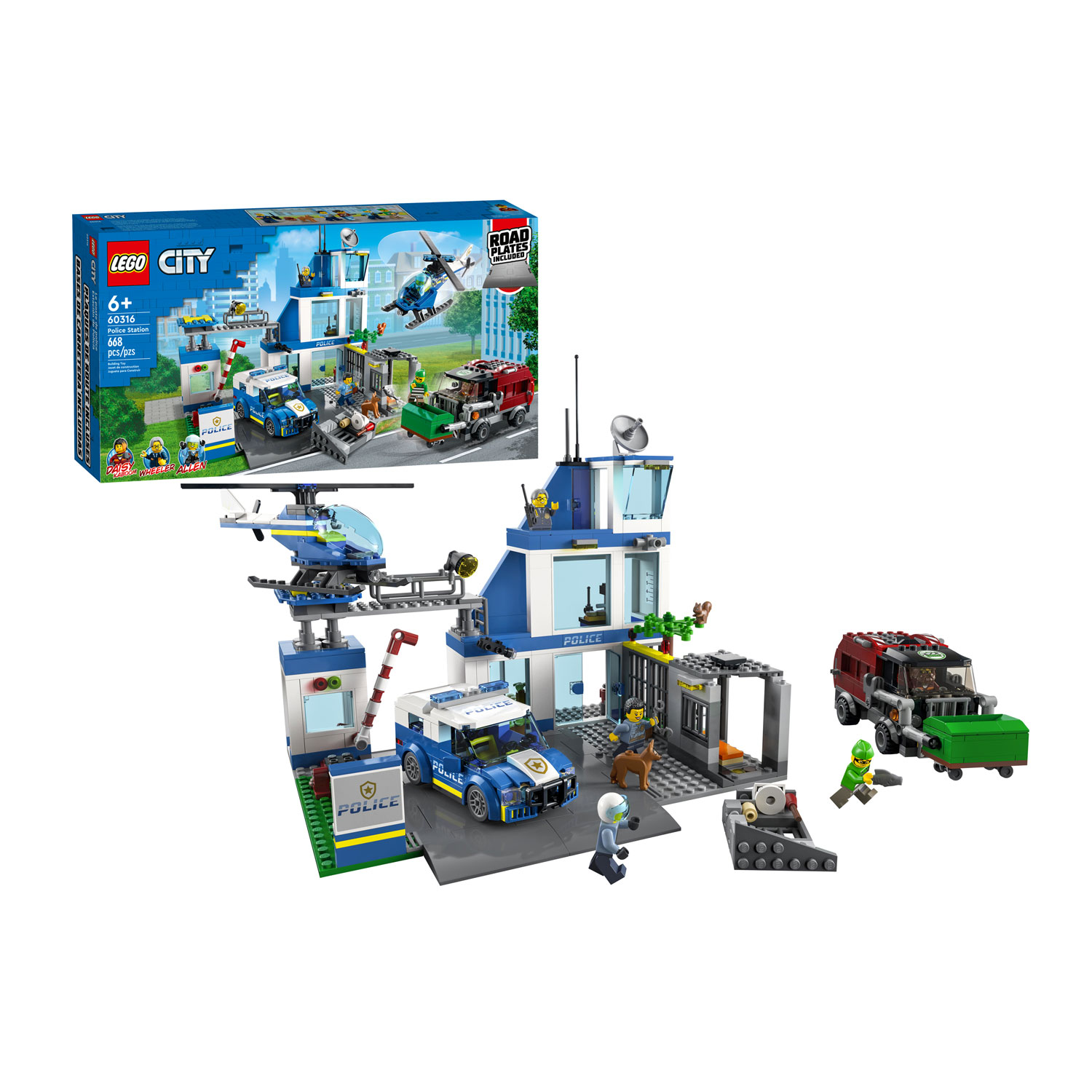 Waterfront fordøje Modish LEGO City 60316 Police Station | Thimble Toys