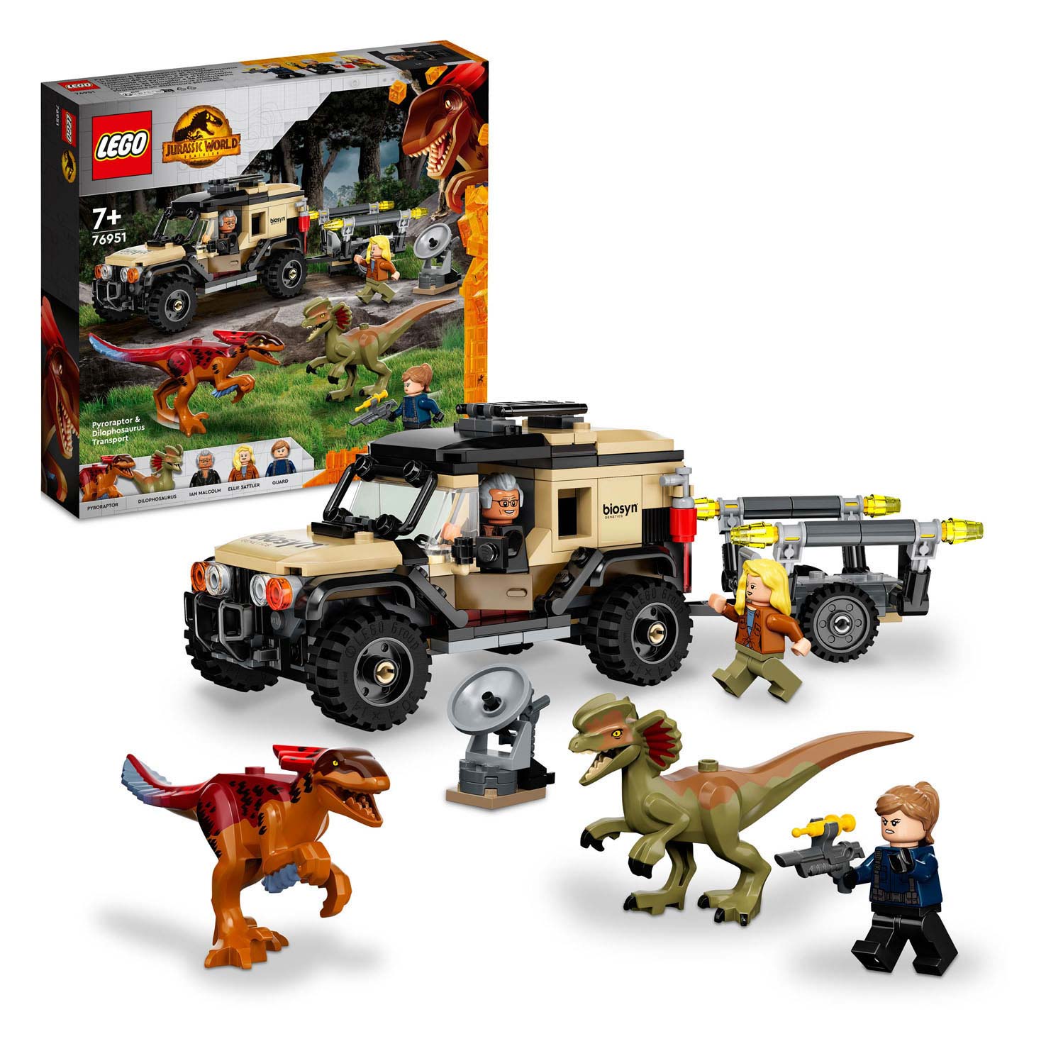 Kikker adelaar Relatief LEGO Jurassic 76951 Pyroraptor and Dilophosaurus Transport | Thimble Toys