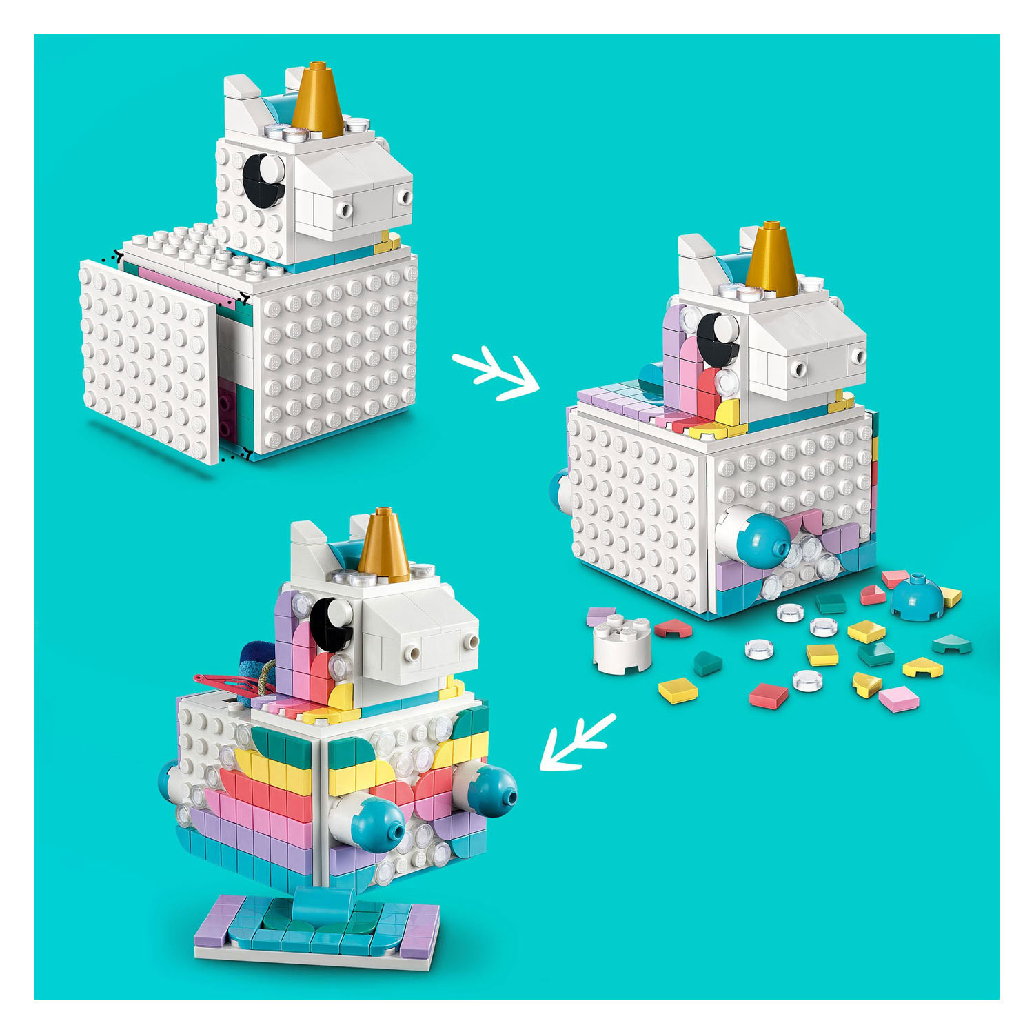 41962 LEGO DOTS Creative Family Toys Thimble | Unicorn Set