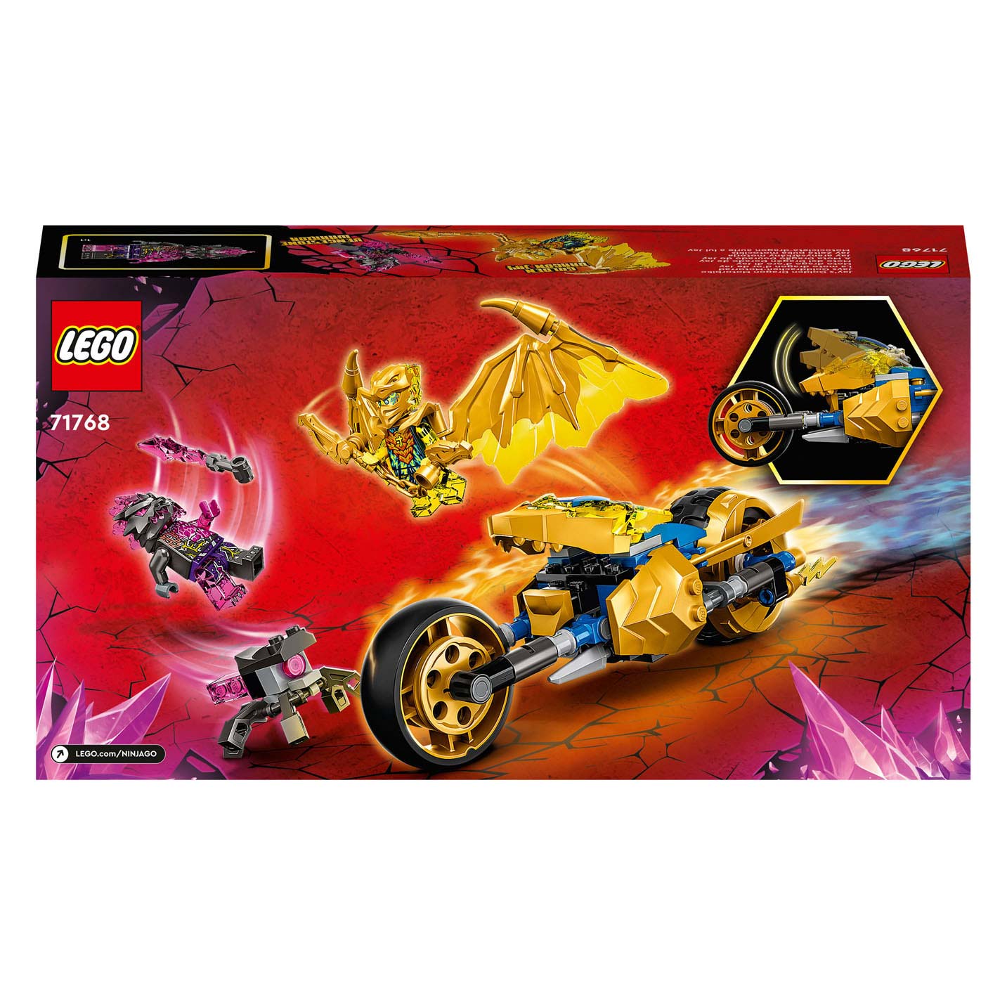 LEGO Ninjago 71768 Jays Golden Dragon Moto Jeu de construction Ninj