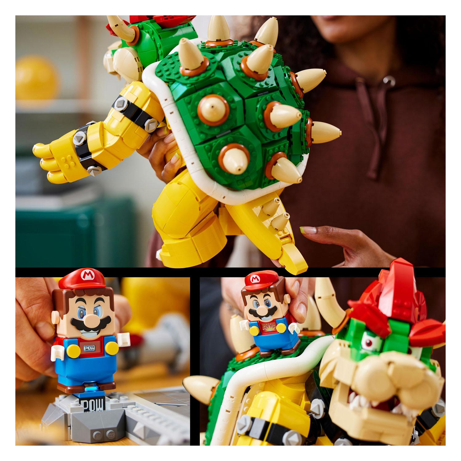 LEGO Super Mario The Mighty Bowser 71411, 3D Model Building Kit