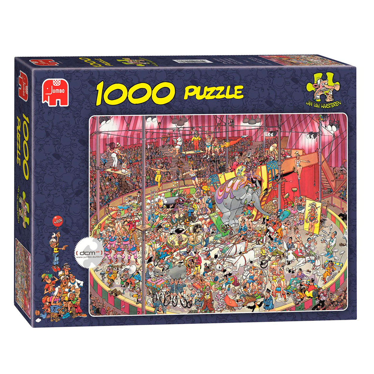 winkelwagen analogie Maand The Circus, Jan van Haasteren 1000pcs. | Thimble Toys