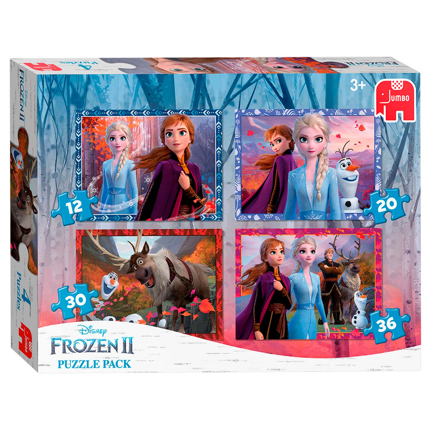 Bemiddelaar heerser Naleving van Disney Frozen 2 - Puzzle, 4in1 | Thimble Toys