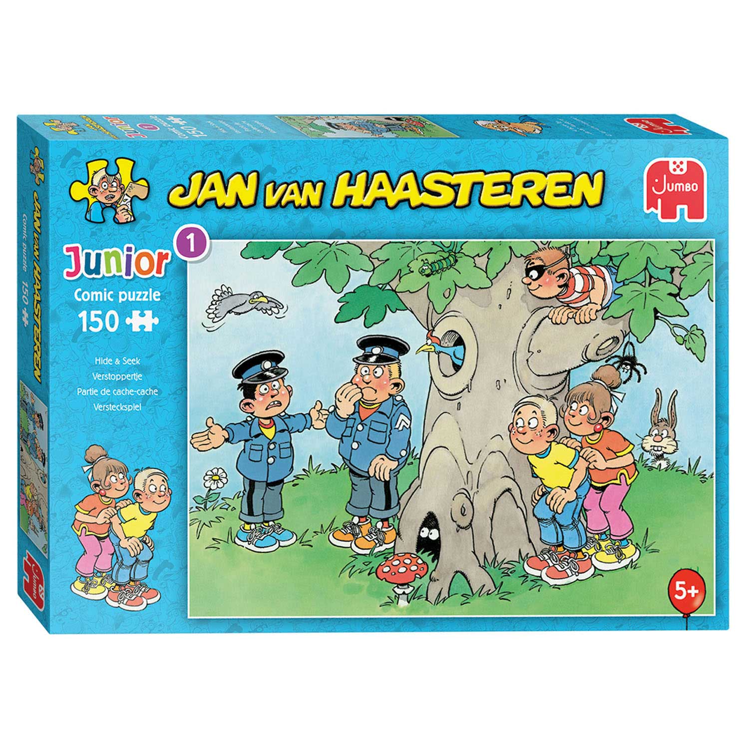 Ramkoers Tweede leerjaar Conventie Jan van Haasteren Jigsaw puzzle Junior Hide and seek, 150st. | Thimble Toys