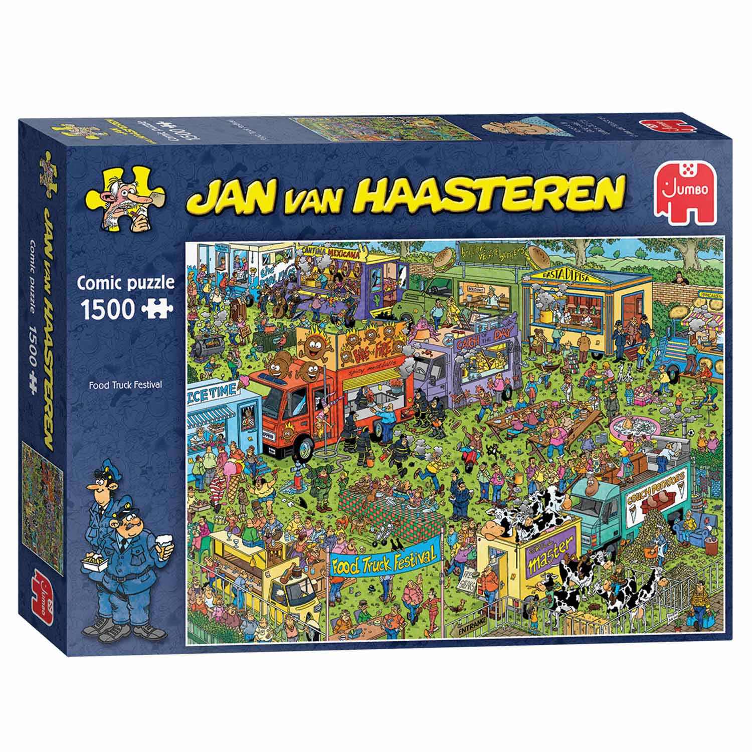verdacht strand na school Jan van Haasteren Jigsaw Puzzle - Food Truck Festivals, 1500st. | Thimble  Toys