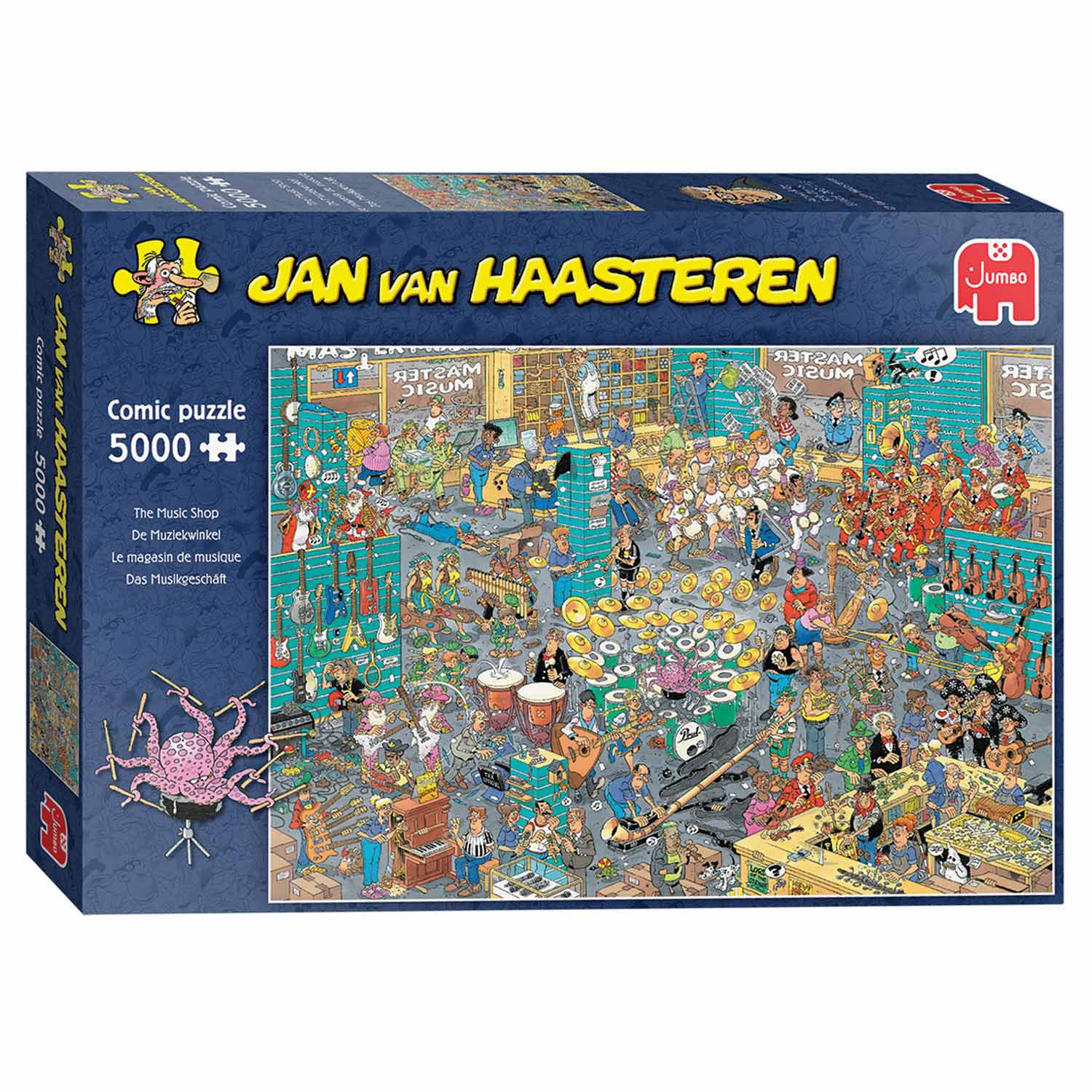 Voorzieningen verliezen Larry Belmont Jan van Haasteren Legpuzzel - De Muziekwinkel, 5000st. | Thimble Toys