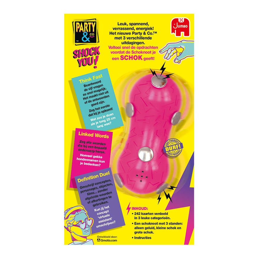 Party & Co Shock You – Gioco Da Tavolo Con Sfide Shock E Tempo Casuale, Per 4-20 Giocatori, Dai 16 Anni