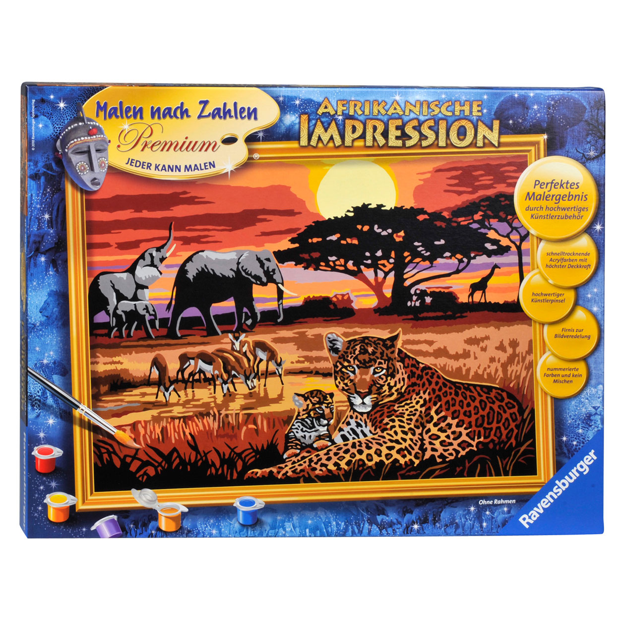 Middel Merchandising Offer Painting By Numbers African Impression | Thimble Toys