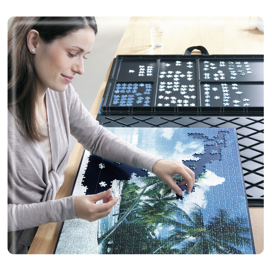 PUZZLE STORAGE FOLDER Keeper for Jigsaw Enthusiasts Puzzle Space-Saving  $82.21 - PicClick