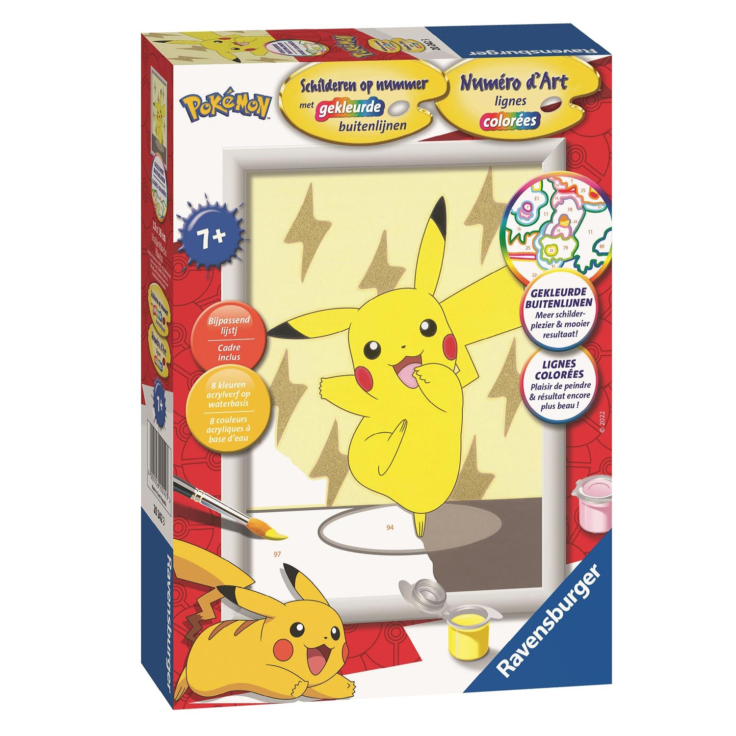 aftrekken handboeien Seraph Schilderen op Nummer - Pokémon Pikachu | Thimble Toys