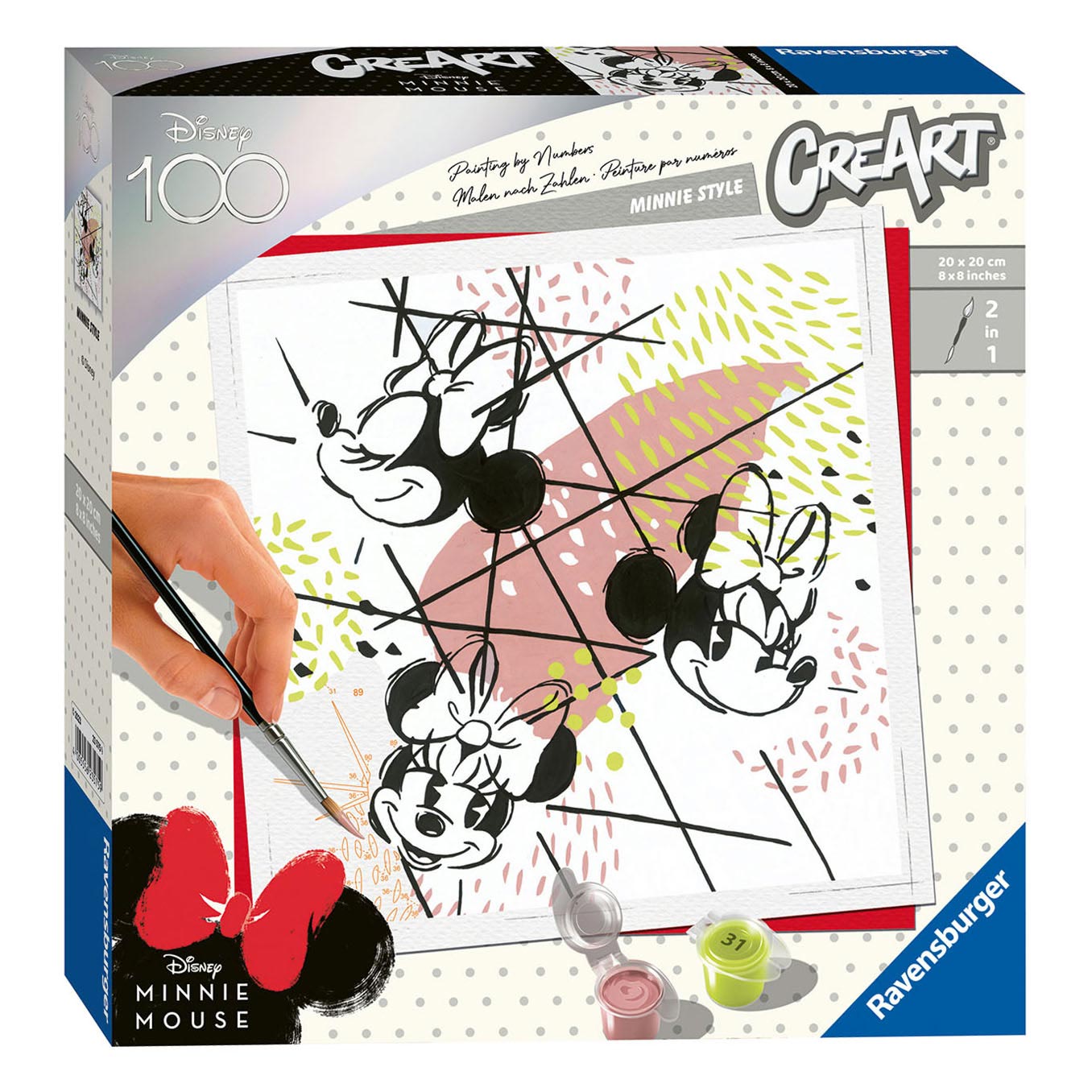 Ravensburger CreArt Cute Puppies Paint by Numbers Kit for Kids 