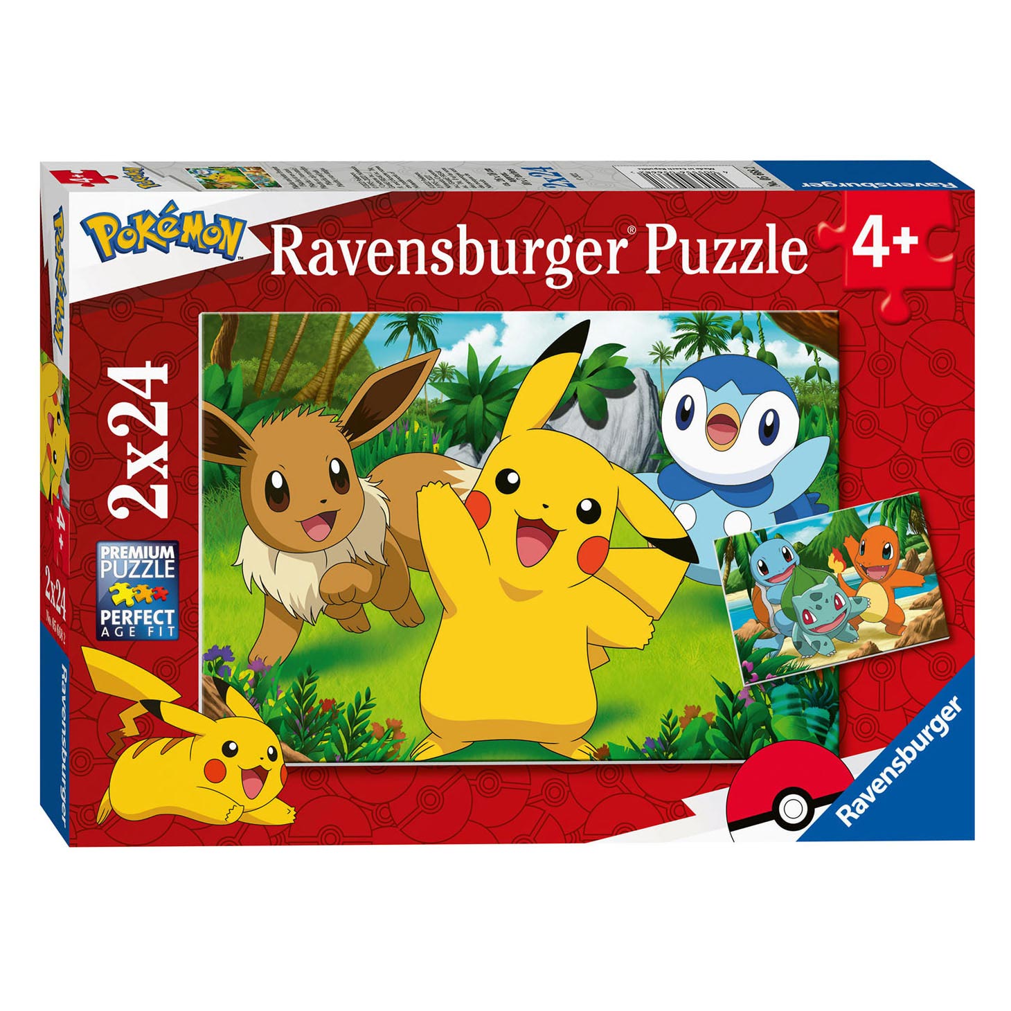Ravensburger Puzzle - Pikachu and his Friends, 2x24st.