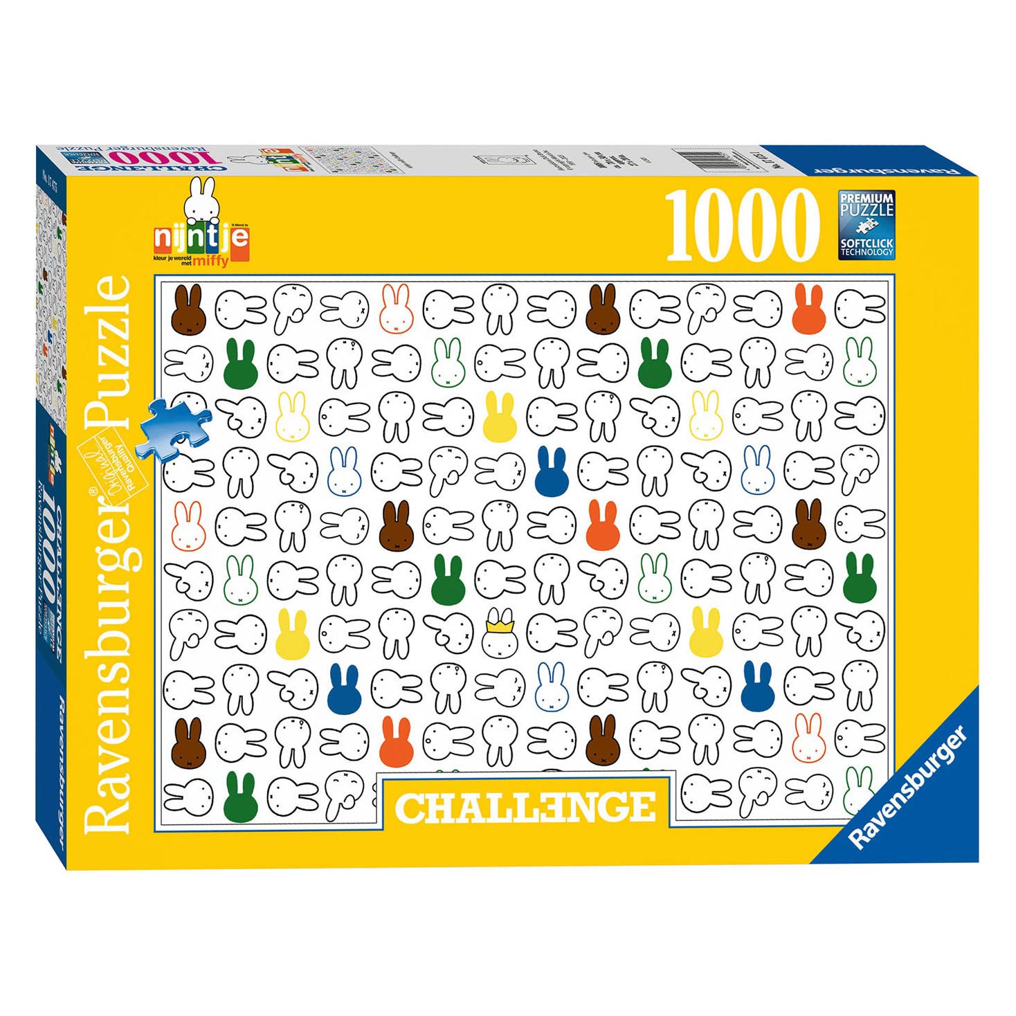Ravensburger Challenge Puzzle Miffy, 1000st.