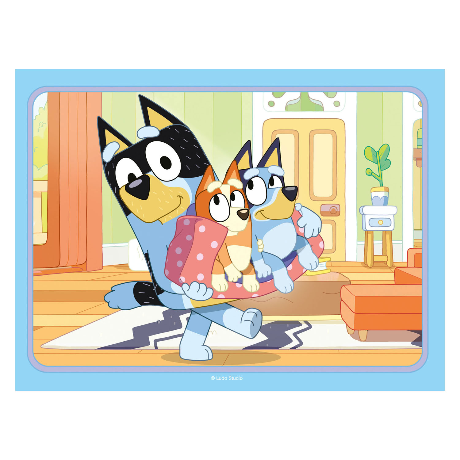 The Adventures of Bluey Jigsaw Puzzle, 3x49pcs.