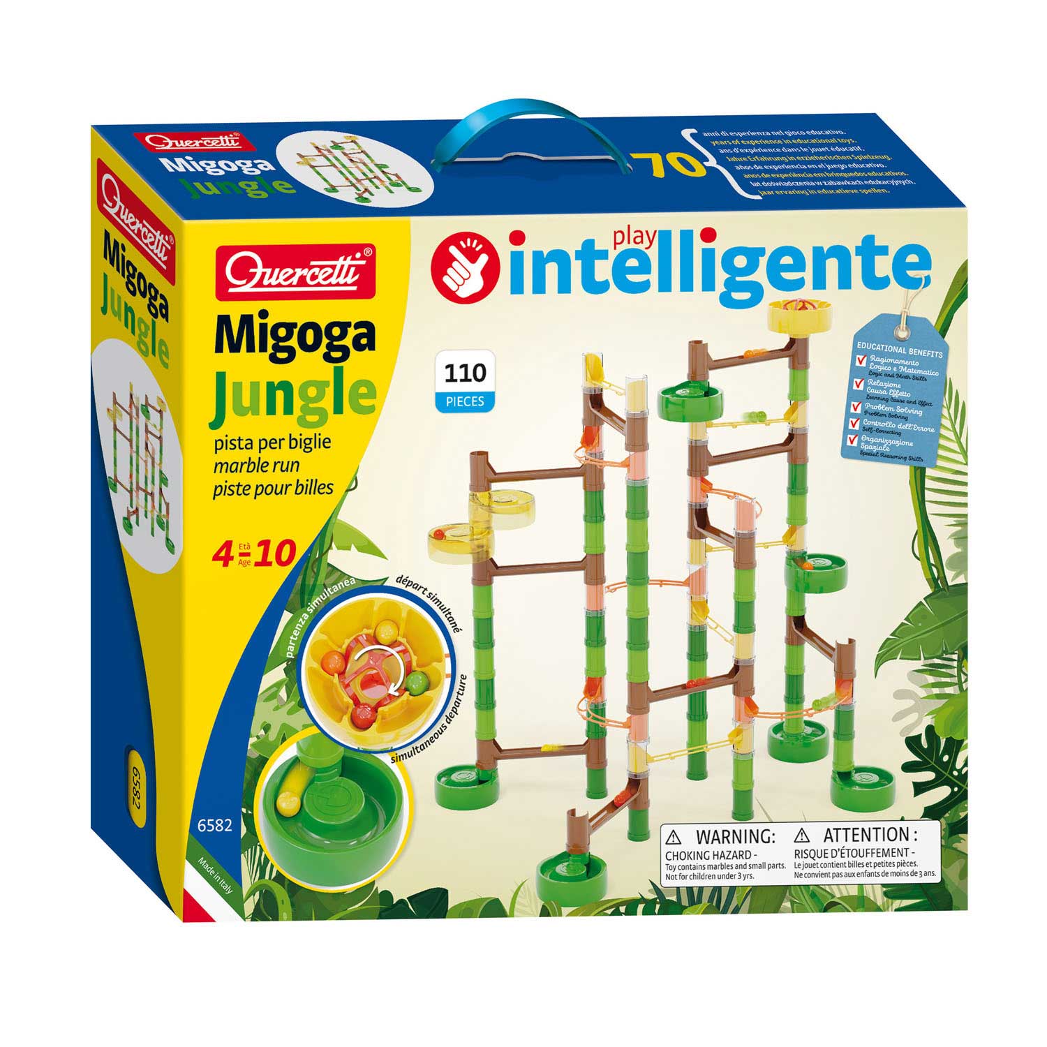 Quercetti Marble Track Migoga Jungle, pcs. | Thimble Toys