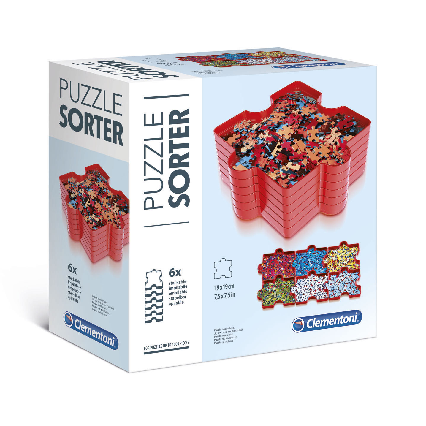 Stackable Puzzle Sorting Trays Up to 1500 Pieces 