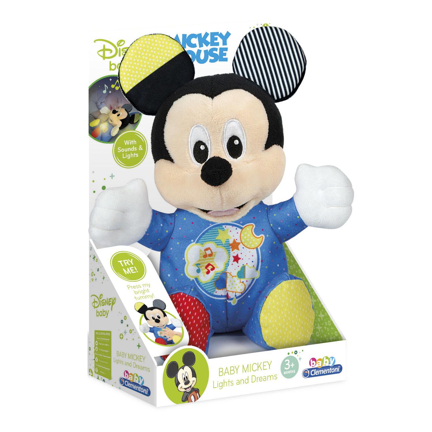 Verbetering films bed Clementoni Mickey Mouse Knuffel met Muziek en Licht | Thimble Toys