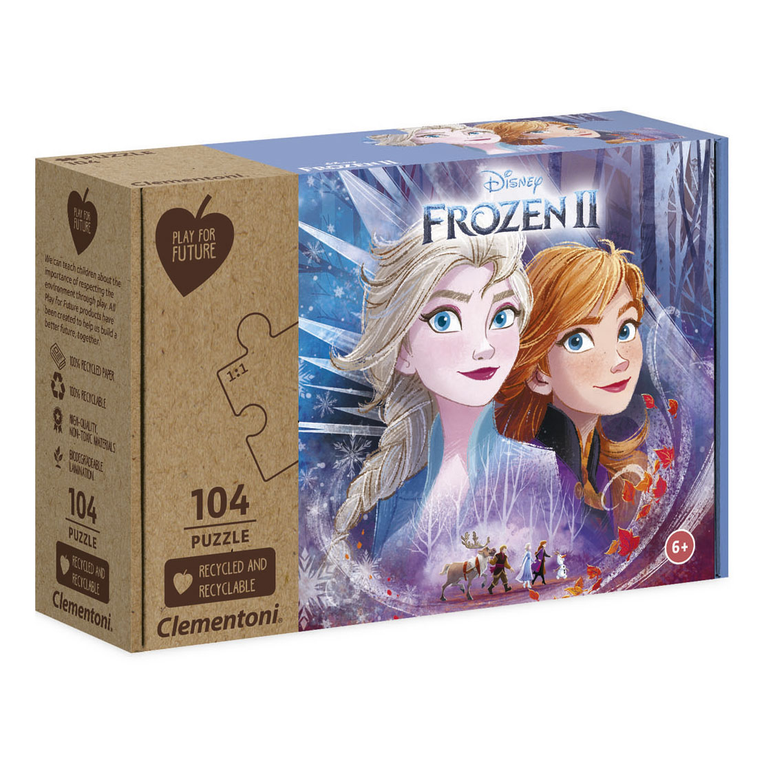 radicaal Verschillende goederen Vaardigheid Clementoni Play for Future Puzzle - Disney Frozen, 104st. | Thimble Toys