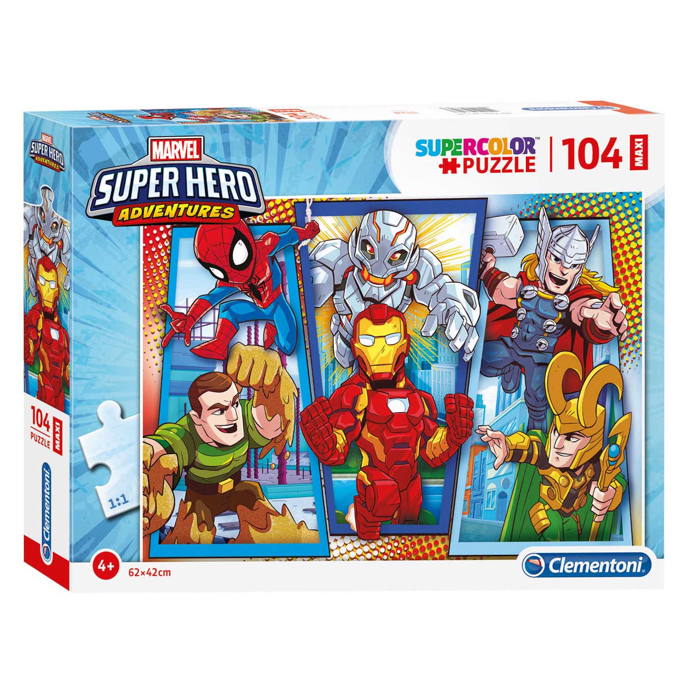 Marvel Super Hero - 3x48 - 144 pièces CLEMENTONI