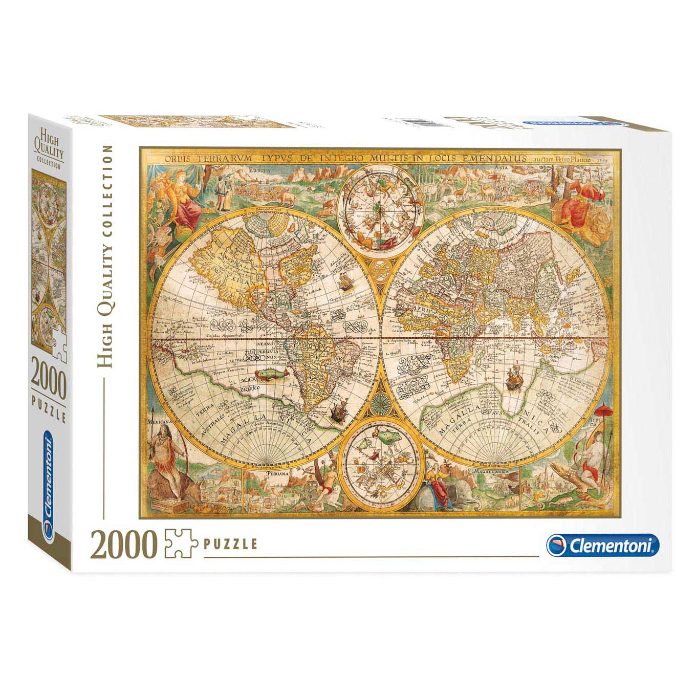 oogsten vruchten Drijvende kracht Clementoni Puzzle Antique World Map, 2000 pcs. | Thimble Toys