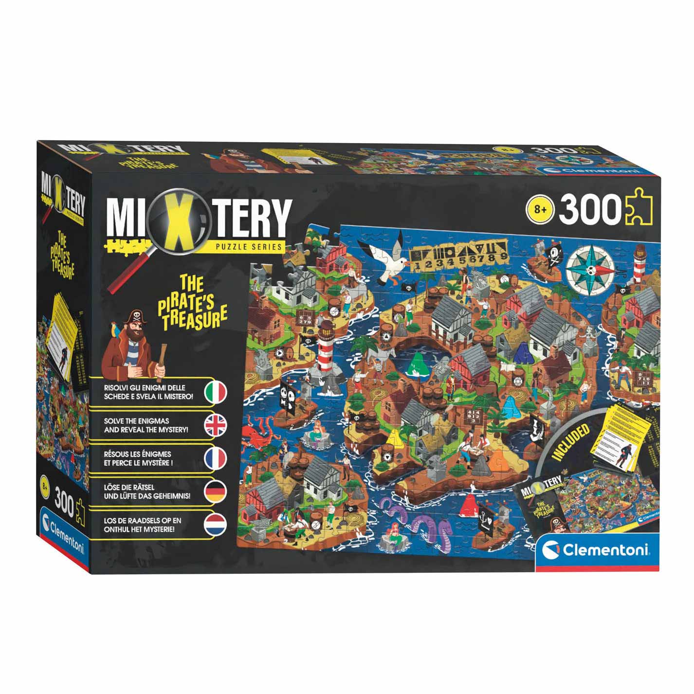 Mevrouw humor zijn Clementoni Mystery Puzzle Pirate Treasure, 300pcs. | Thimble Toys