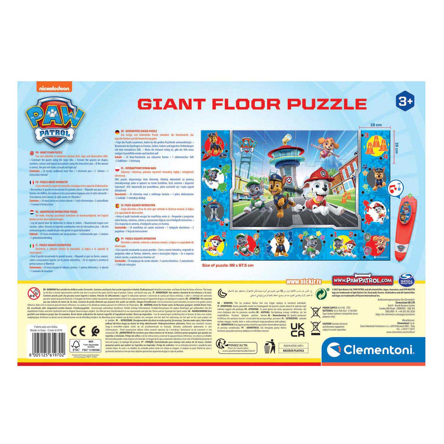 Paw Patrol - 24 pieces Clementoni UK