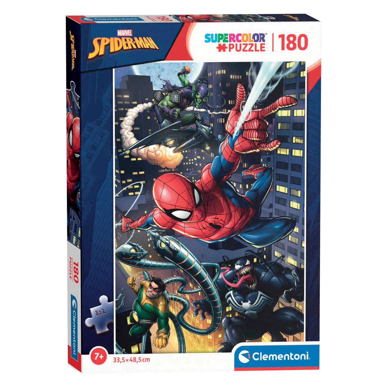 Clementoni (07340) - Spider Man - 180 pieces puzzle