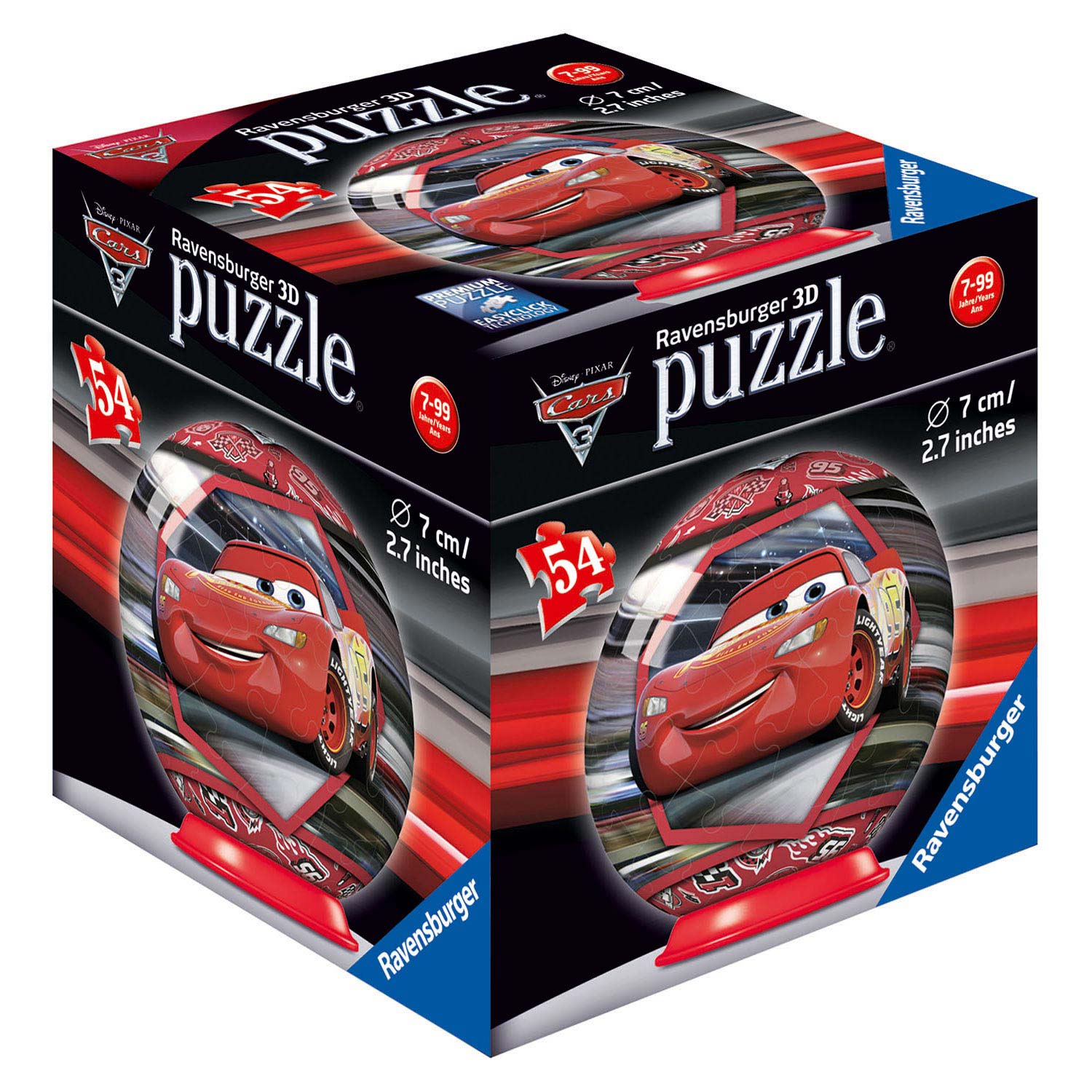 JURASSIC WORLD Puzzle 3D Ball 72 pièces - Ravensburger - Puzzle