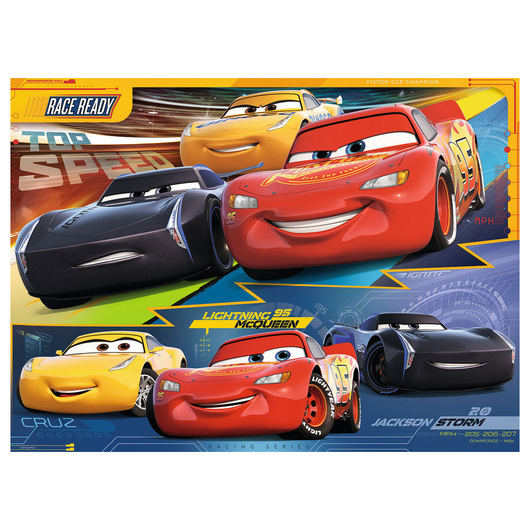 Disney Cars 3 Puzzle, 100pcs. XXL | Thimble Toys