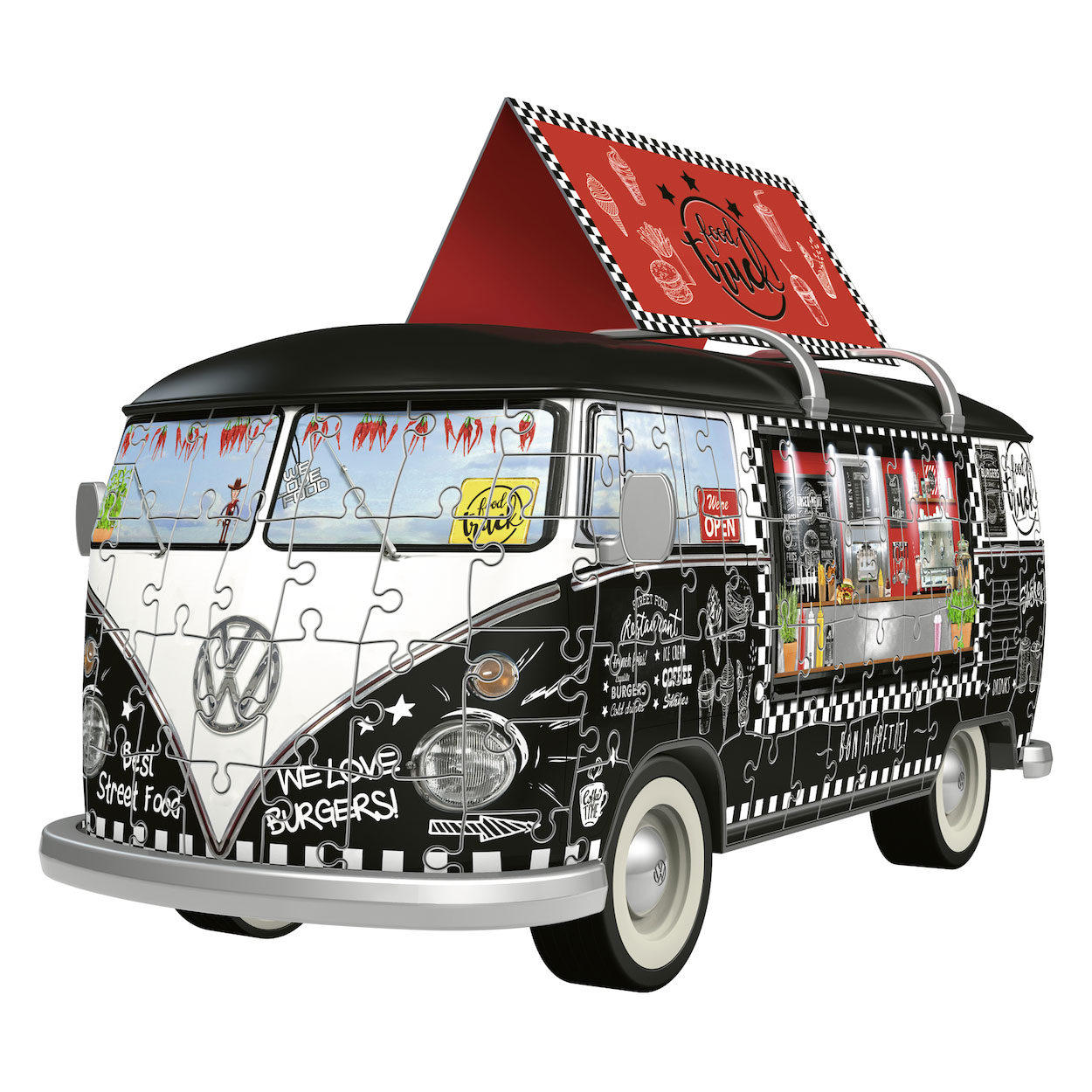 bovenste Onleesbaar havik Ravensburger 3D Puzzle - Volkswagen Bus Foodtruck | Thimble Toys