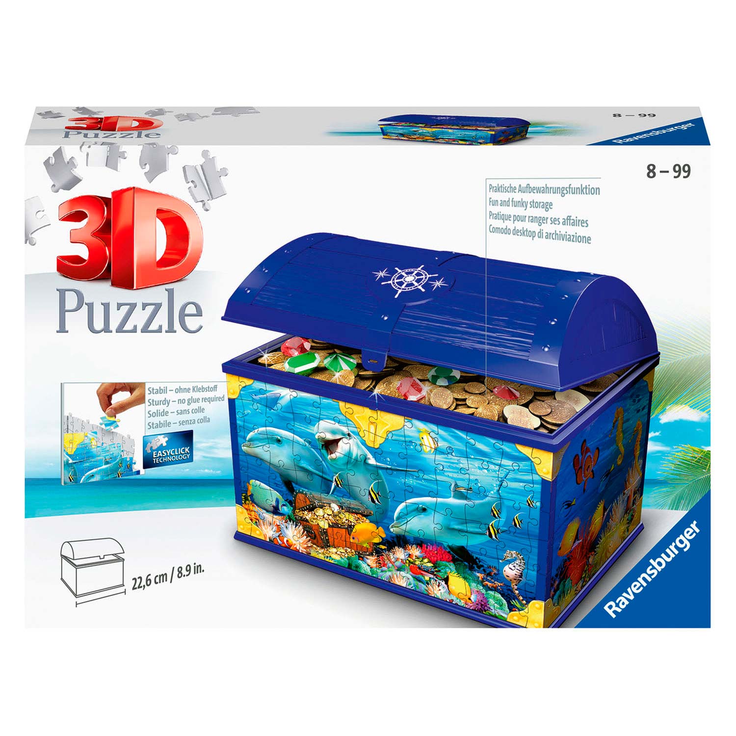 links Dominant reactie Ravensburger 3D Puzzel - Schatkist Onderwaterwereld | Thimble Toys