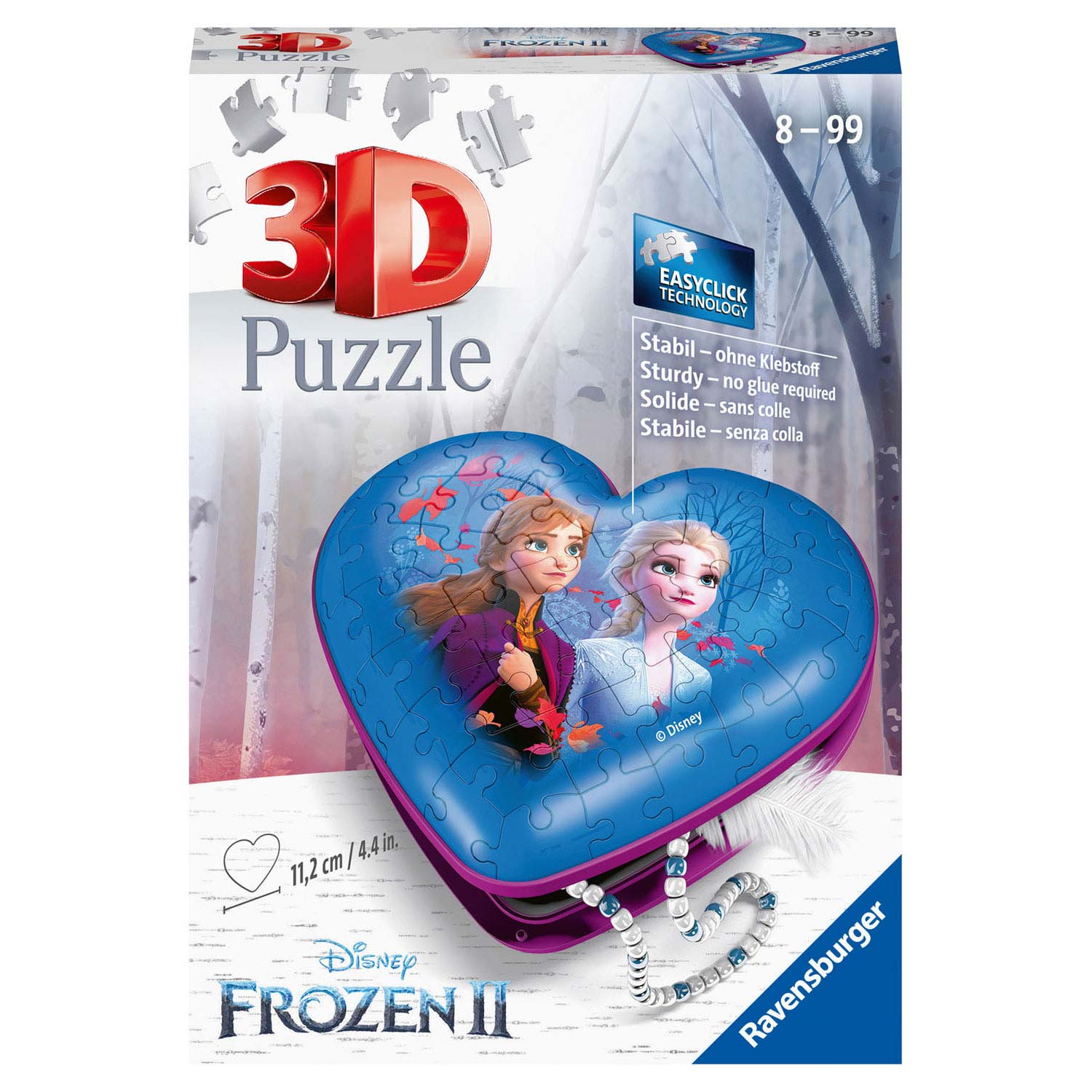 hel afdeling vertraging Ravensburger 3D Puzzle - Heart Box Frozen 2 | Thimble Toys
